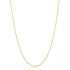 14k Yellow Gold Filled Round Wheat Chain Pendant Necklace (0.8 mm, 18 inch)