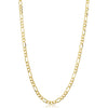 14k Yellow Gold Filled Solid Figaro Link Chain Necklace (3.3 mm, 18 inch)