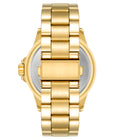 Armitron Men's Dress Watch with Navy Round Dial and Gold Tone Bracelet