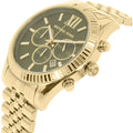 Michael Kors Men's Lexington Gold Tone Steel Chronograph Watch MK8446