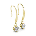 Cate & Chloe Veronica 18k Yellow Gold Plated Drop Earrings with Swarovski Crystals Gift for Women