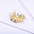 [Clearance] Floral Daisy Brooch Gold Plated Flower Enamel Crystal Insect Bee Brooches Pins for Women Jewelry Gift on Clearance