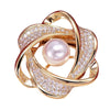 Baocc Brooches for Women Rhinestone Scarf Ring Buckle Clip Scarf Clip Versatile Brooch Brooch Pin Gold