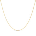 Cable Chain Necklace Sterling Silver Italian 1.3mm Gold Plated Nickel Free 18 inch