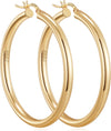 Jewelery Chunky Gold Hoop Earrings for Women, Hypoallergenic 14K Gold Thick Hoops, Lightweight