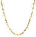 Golds Real Genuine Solid 1/20 14K Yellow Gold Cuban Link Chain Necklace mm 20 Inch for Men and Women