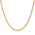 Real Genuine Solid 1/20 14K Yellow Gold Rope Chain Necklace 20 Inch 2 mm for Men and Women Golds