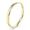 Sz 5.0 Solid 10K Yellow Gold 2MM Round Dome Comfort Fit Wedding Band Ring