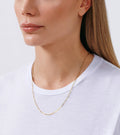 Jewelry Atelier Gold Chain Necklace Collection - 14K Solid Yellow Gold Filled Paper Clip Link Chain Necklaces for Women and Men with Different Sizes (2.0mm, 2.5mm)