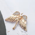 Elegant Golden Metal Angel Brooches Lapel Pin Beautiful Inlaid Pearl Brooch for Summer Gifts Birthday Accessories Bags