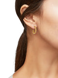 Time and Tru Gold Hoop Earring Trio for Women, 3 Pairs