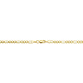 14k Yellow Gold Filled Solid Figaro Link Chain Necklace (3.3 mm, 18 inch)