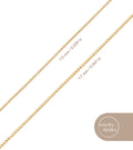 Jewelry Atelier Gold Chain Necklace Collection - 14K Solid Yellow Gold Filled Box Chain Necklaces for Women and Men with Different Sizes (1.0mm or 1.7mm)